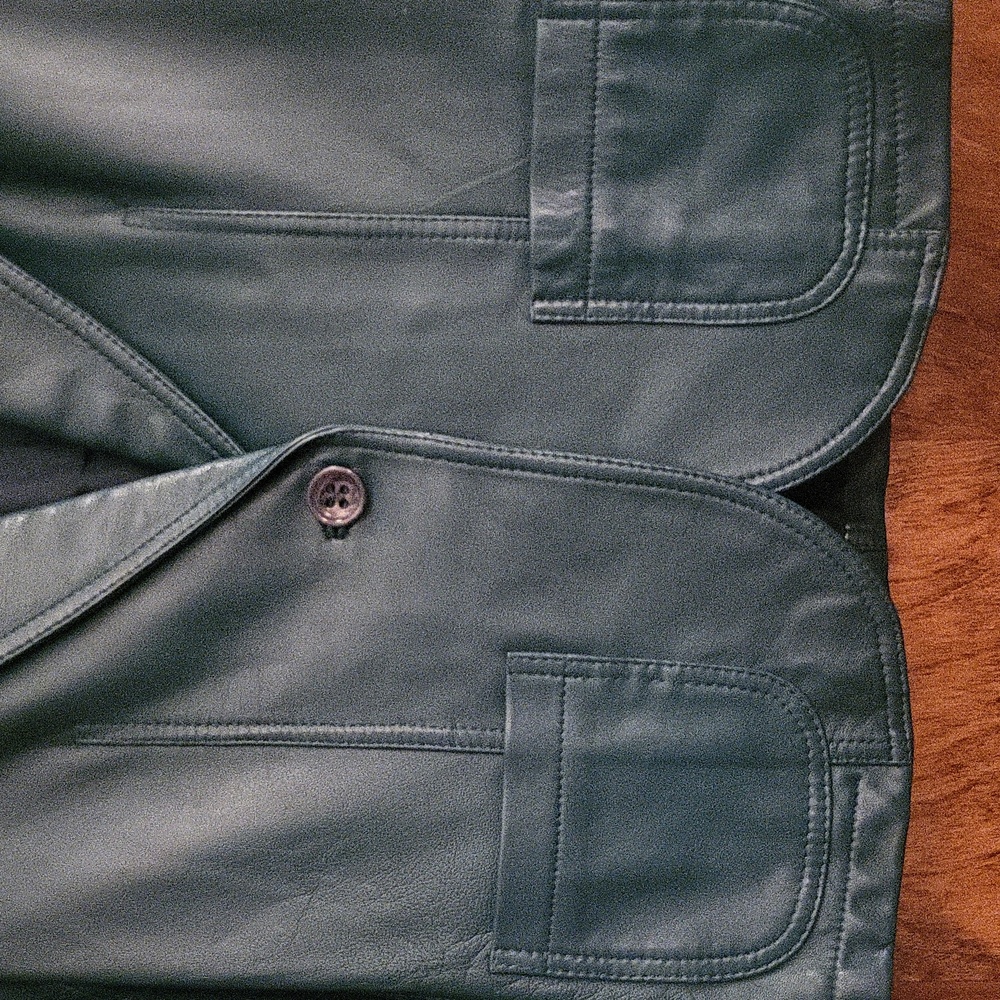 Teal Buttery Soft Leather Jacket Small - Picture 4 of 7
